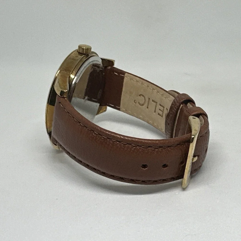 Relic ZR15831 Women's Brown Leather Straps Analog Dial Quartz Wrist Watch HME737